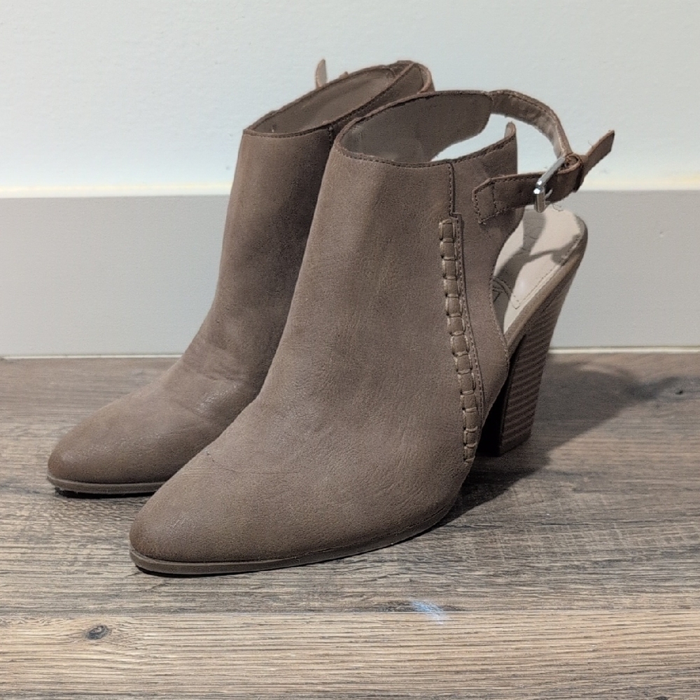 Dana Buchman Taupe Heeled Boots